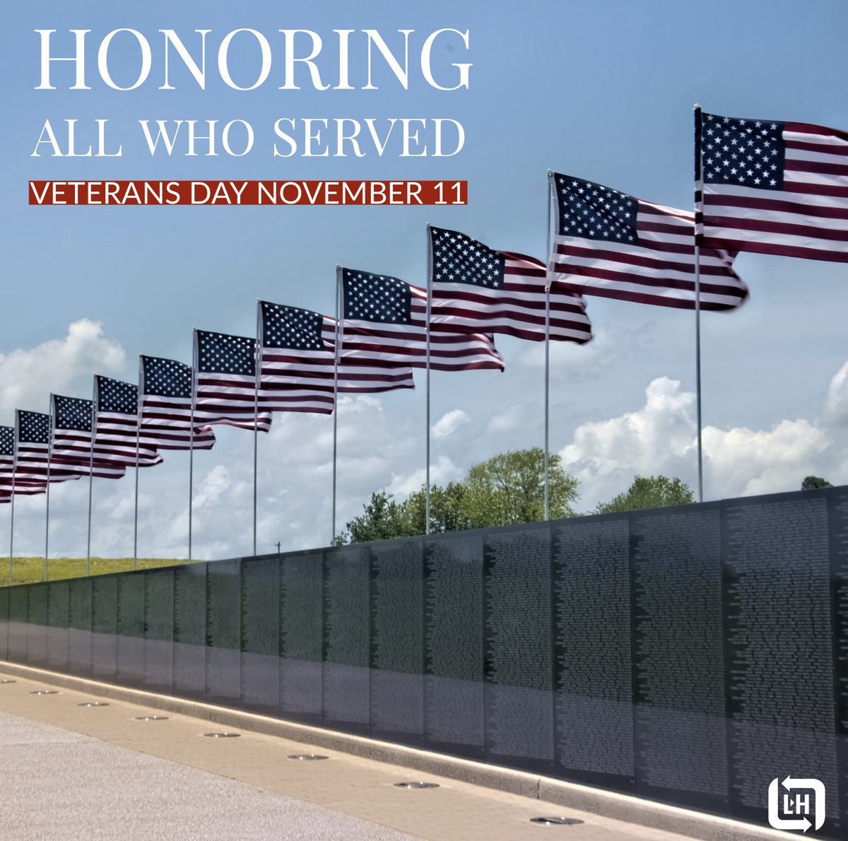 LHCompanies's tweet photo. This Veterans Day L&amp;H salutes all those who serve and have served our great country. Thank you all for you have given.
#lhcompanies #VeteransDay https://t.co/9Shy3hdSGt