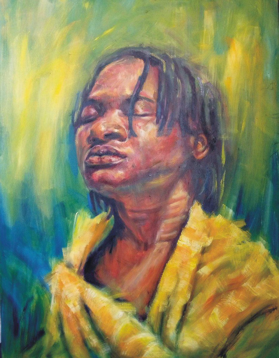 ChidimmaNwafor_'s tweet photo. I just listed “Who really Cares” my second piece on @withFND / Nft+ Oil painting. 
#withfoundation #withFND 

https://t.co/ITJXKuIO0Z https://t.co/ZmV1asXtFZ
