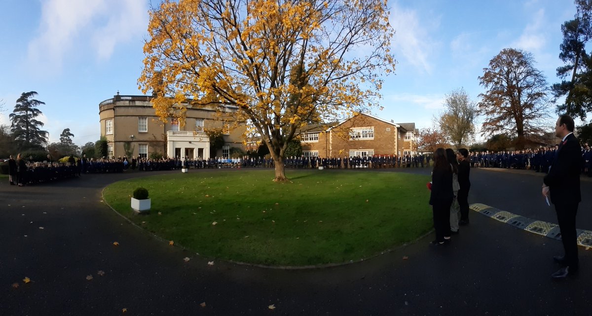 Today we marked #RemembranceDay2021 with two dedicated assemblies, followed by a whole-school gathering at 11am. After one of our Sixth Form students laid a wreath, Mr Passam read 'For the Fallen', and Mr Ellis Devitt played the 'Last Post' on the trumpet. A truly moving day ❤️