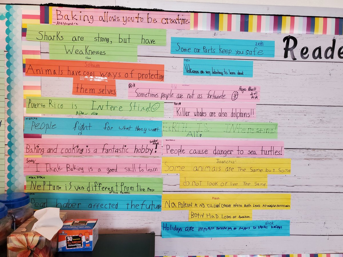 stony1lane's tweet photo. Some of the #nonfiction #synthesis ideas in Kate Warner's 4th Grade class. @tomlittogether @Paramus_Schools https://t.co/E4abnMNY2x