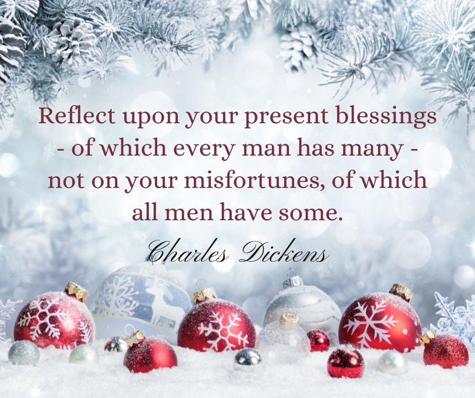 WestiNdConnect's tweet photo. Reflect upon your present blessings - of which every man has many - not on your misfortunes, of which all men have some.#CharlesDickens #Gratitude #WestiNdConnection https://t.co/RKLfpXe7ZK