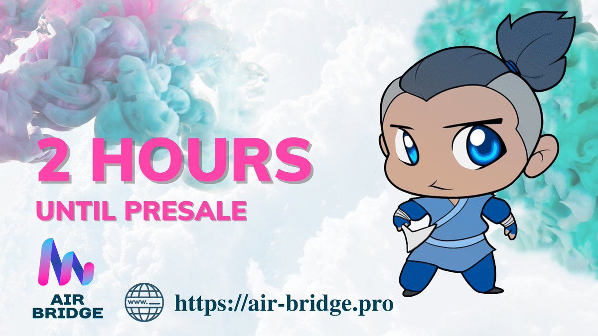 Only 2 hours to pre-sale!🚀🚀🚀 

🔷PRESALE ON DXSALE- dxsale.app/app/v3/defipre… 🔷

 #Crypto #BSC #Solana #DeFi #BTC