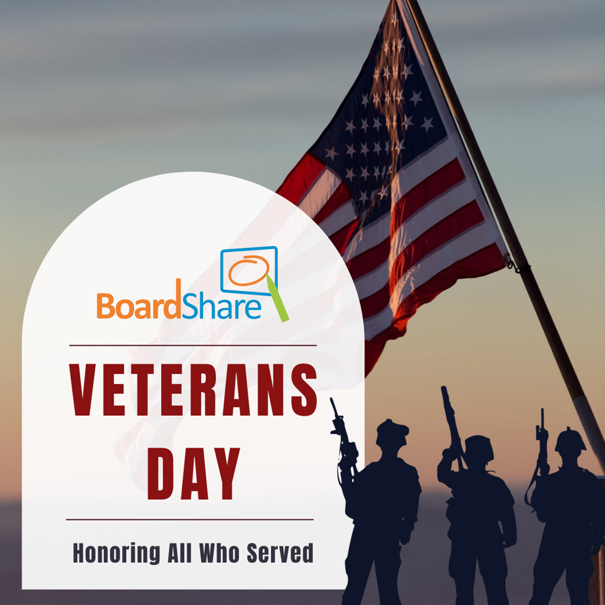 Honoring all who served, Veterans Day #veteransday #boardshare