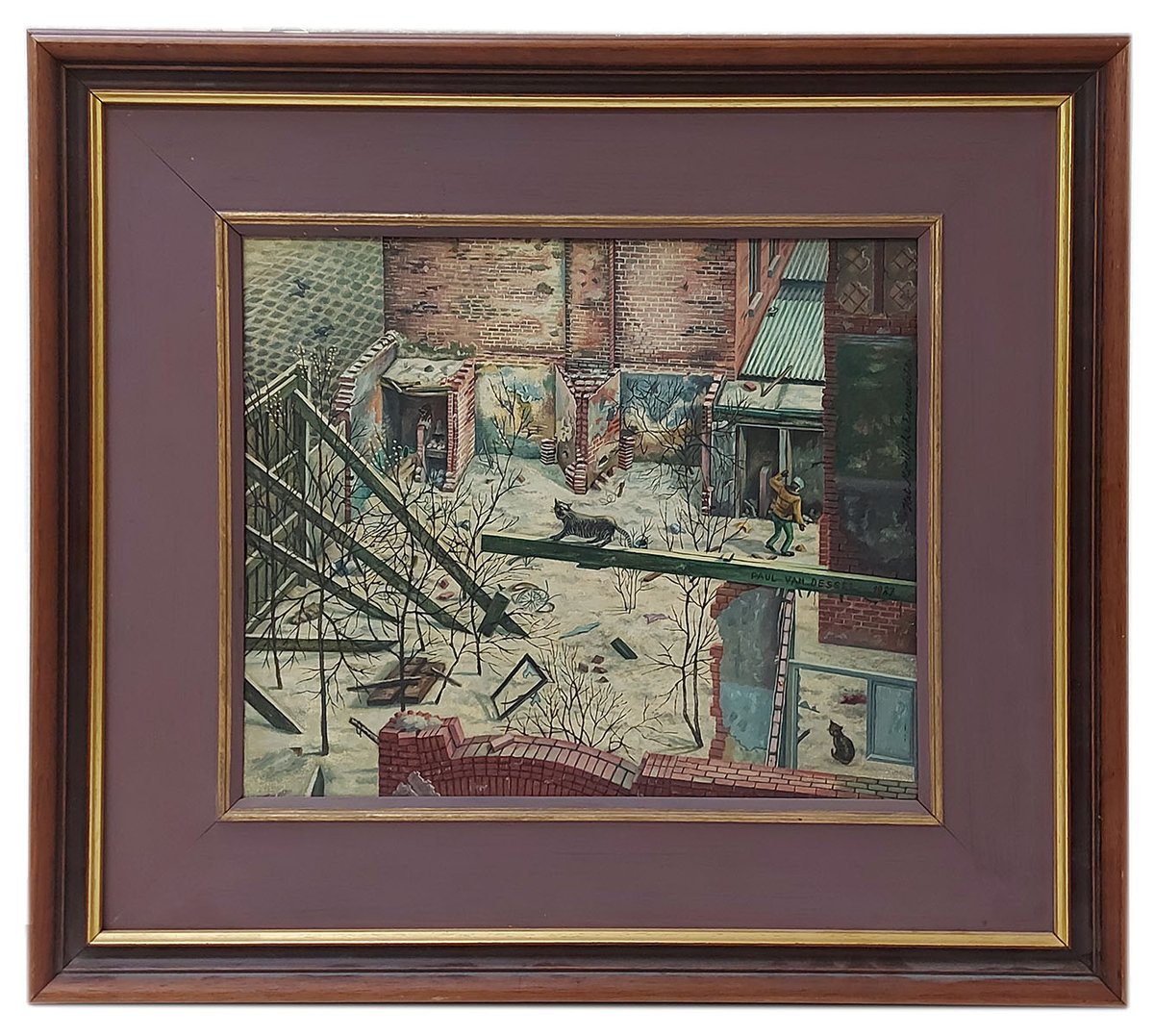 BelgianBe's tweet photo. Een speels werkje van de onlangs overleden Belgische kunstenaar Paul Van Dessel (Antwerpen 1956 - 2021 Antwerpen). (€ 454)
#belgianart #antwerpart #painting #belgianpainter #belgianartist #oilpainting #affordableart https://t.co/1Cih9PtaN1