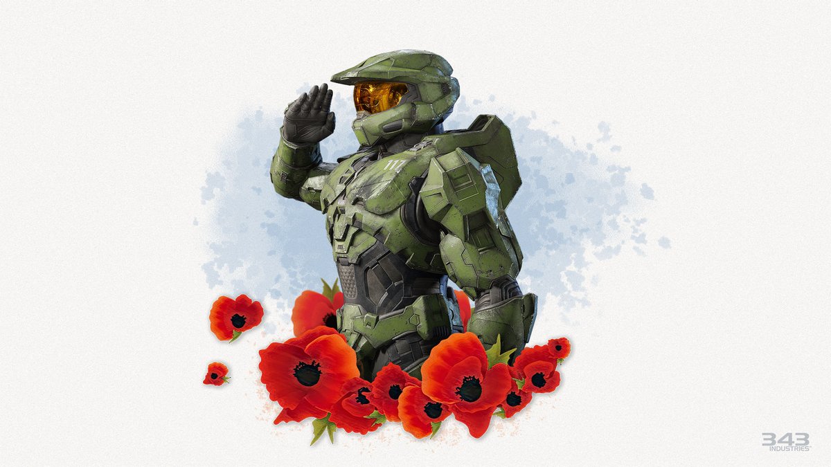 Halo's tweet image. To servicemembers of all branches, thank you for giving your today for our tomorrow.

Happy #VeteransDay.