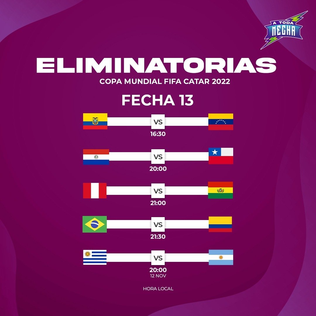 atmdeportes's tweet photo. Jueves lleno de fútbol, jueves de #EliminatoriasSudamericanas 

#AtodaMecha #ATM #Conmebol #Venezuela #Vinotinto https://t.co/DKR2byb5wH