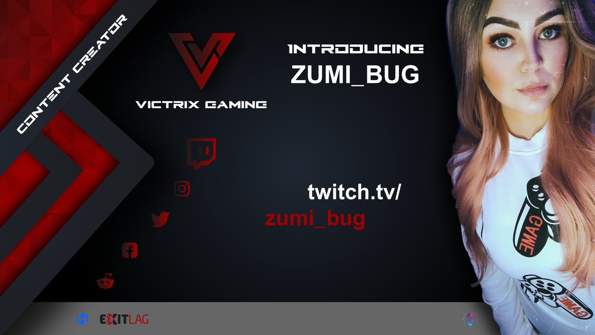 📢📢 YOUR ATTENTION PLEASE 📢📢

She's gorgeous, she's funny, she's talented! She's none other than <a href="/Zumi_Bug/">zumi_bug</a> 🤩🥳 and she's joined the VG family's content creators 😁👏
Come see what we mean over here:
twitch.tv/zumi_bug?sr=a
VG | ❤ 
#GoVictrix #TwitchStreamer