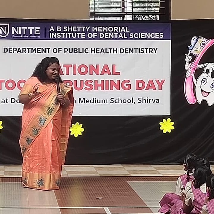 National tooth brushing day by Public Health Dentistry , Absmids Nitte