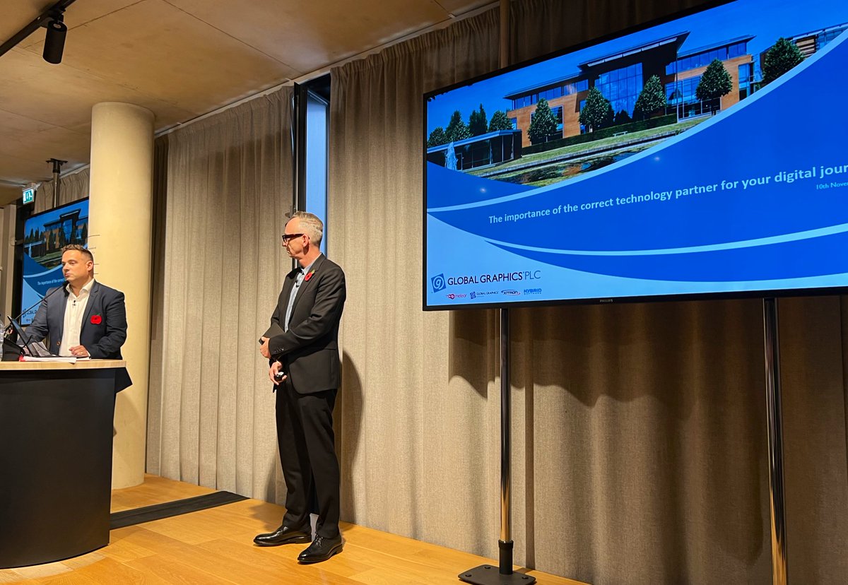 FuturePrintVS's tweet photo. Continuing on the #software for #packaging theme, @Global_Graphics and @HybridSoftware talk #variabledataprinting and choosing the right technology partners at the #FuturePrint and Pack Summit. https://t.co/InINle7jJy