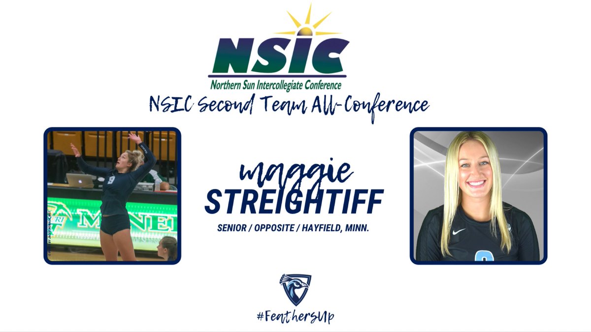 UIU_Volleyball's tweet photo. Congratulations, @MStreightiff, on being named @NorthernSunConf Second Team All-Conference! 

#FeathersUp https://t.co/bGNRjVdVd8