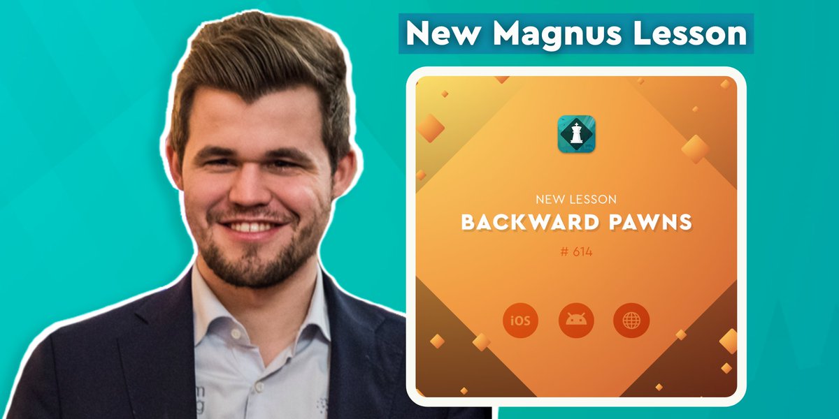PlayMagnus's tweet photo. What are backward pawns? ♟️ And how do you take advantage of them? Let’s learn from one of the finest positional chess masters of all time, 12th World Chess Champion, Anatoly Karpov!
🖥️📲 https://t.co/xbsQuyGXiL
#ThursdayLesson #TheoryLesson #Chess #MagnusTrainer #Karpov https://t.co/8mVfxk3jaF