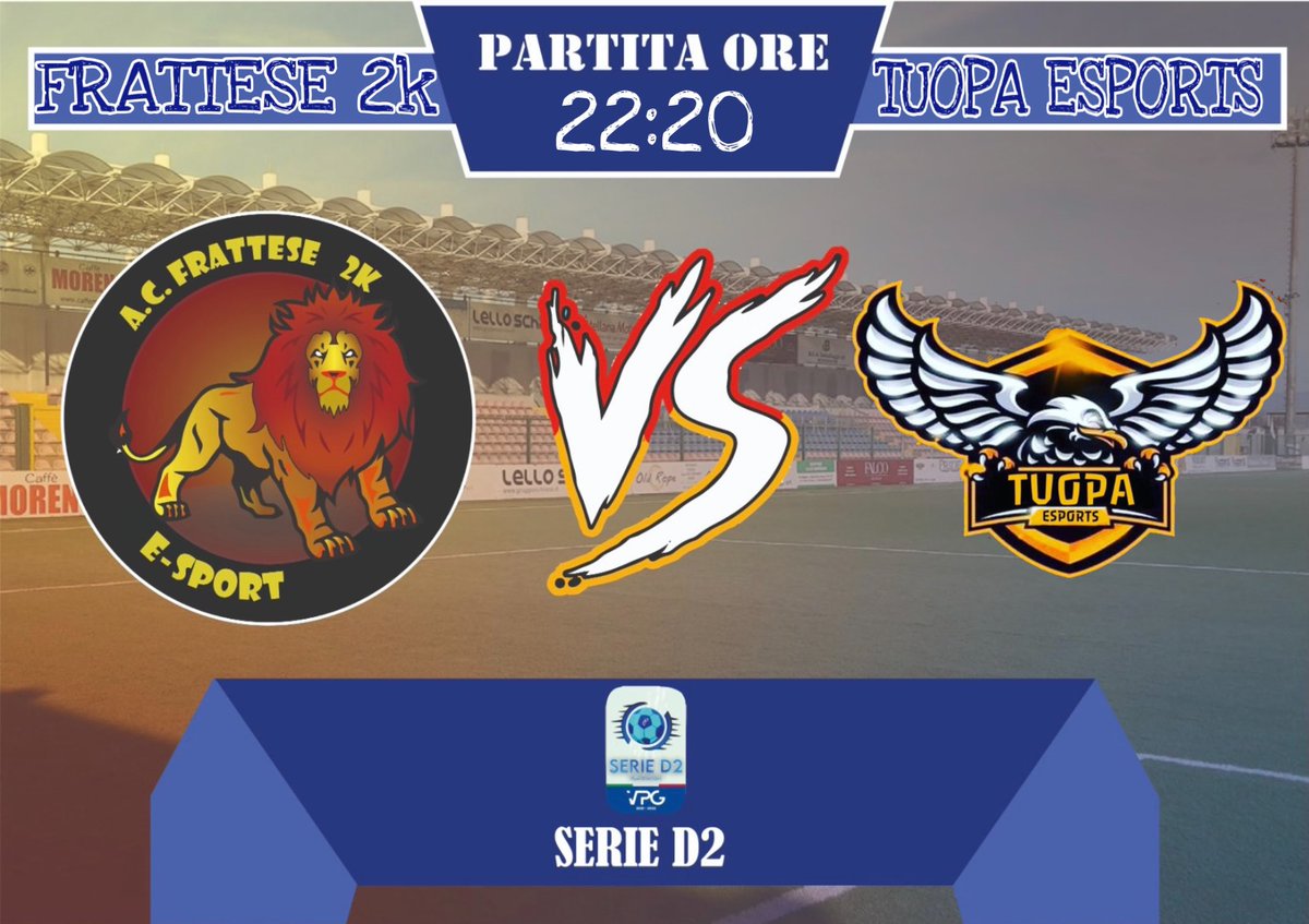 ⚽️MATCHDAY⚽️
🗓 11/11/21

🕥 START: 22:20
🆚 <a href="/pa_tuo/">啪拖</a> 
🏆 <a href="/VPG_Italy/">VPG Italy</a>-#serieD2 

📹Live Twitch
m.twitch.tv/gvanorio_/home