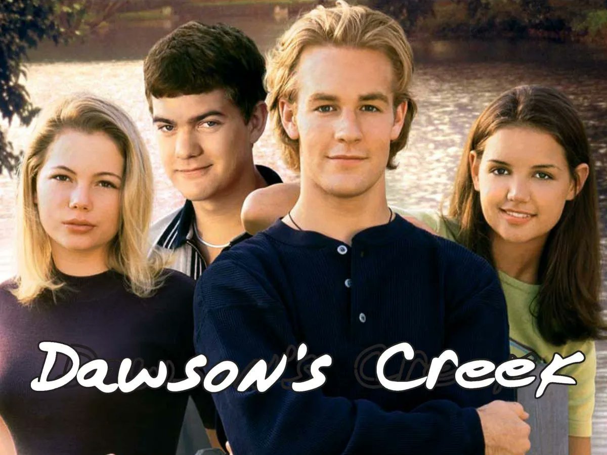 Lessthan2000's tweet photo. In January 1998, #DawsonsCreek debuted as a midseason replacement series on #WBNetwork and ran for 13 episodes.  In 1999, the show ran for a full season.  Teens everywhere rejoiced! Did you host or go to any DC #watchparties?#JamesVanDerBeek #KatieHolmes #TeenSoapOperah #90sShow https://t.co/G3BYRqVmv4