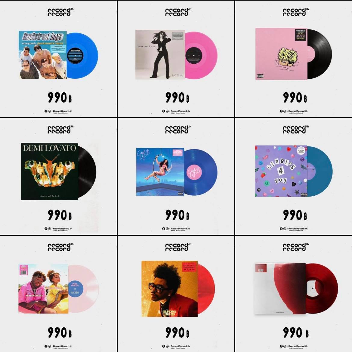 recordrecordth's tweet photo. แผ่นเสียง 12" ราคาแผ่นละ 990฿
- Backstreet Boys
- Mariah Carey
- Machine Gun Kelly - love race
- Demi Lovato
- Cardi B
- Olivia Rodrigo - singles 4 you
- Pink Sweat$ - At My Worst
- The Weeknd - Blinding Lights
- JOJI - SLOW DANCING IN THE DARK
#recordrecordth #Vinyl #ไวนิล https://t.co/fIlZTlQRhU