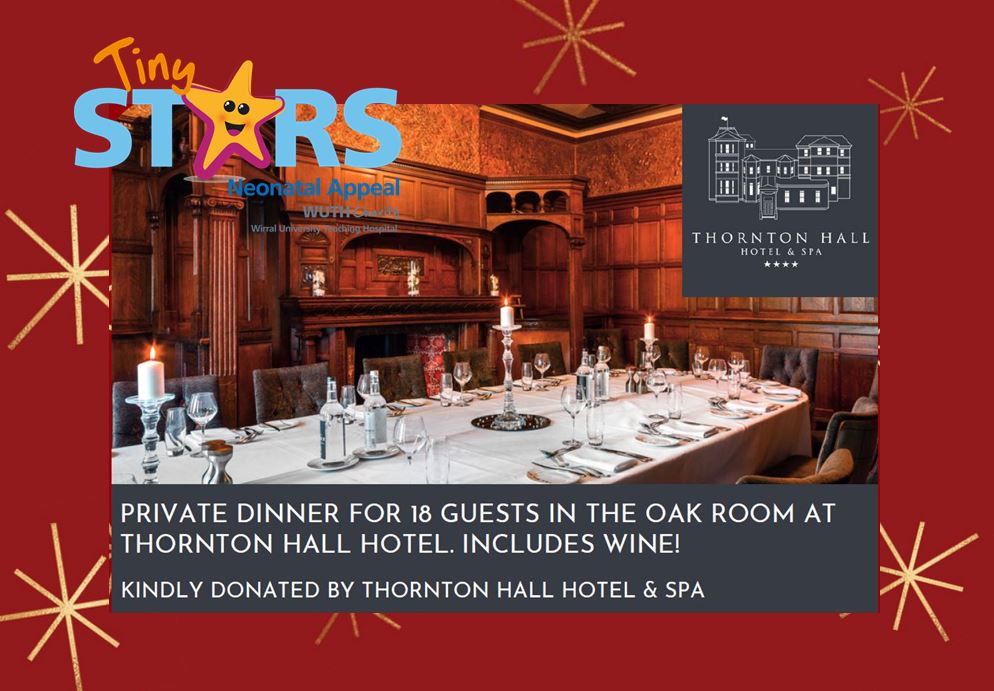 To place a silent bid on this item please email WUTH.Charity@nhs.net with the auction item, your phone number and the amount of your bid.  Please note all silent bids must be submitted by 12pm Saturday 13th November.
Successful bidders will be contacted Monday morning.