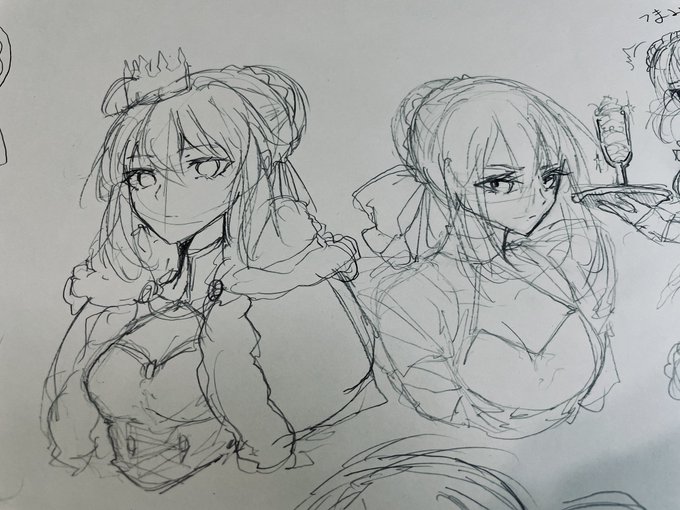 XXとか青とか黒とか
アルトリアいっぱいらくがき
 #FGO 
