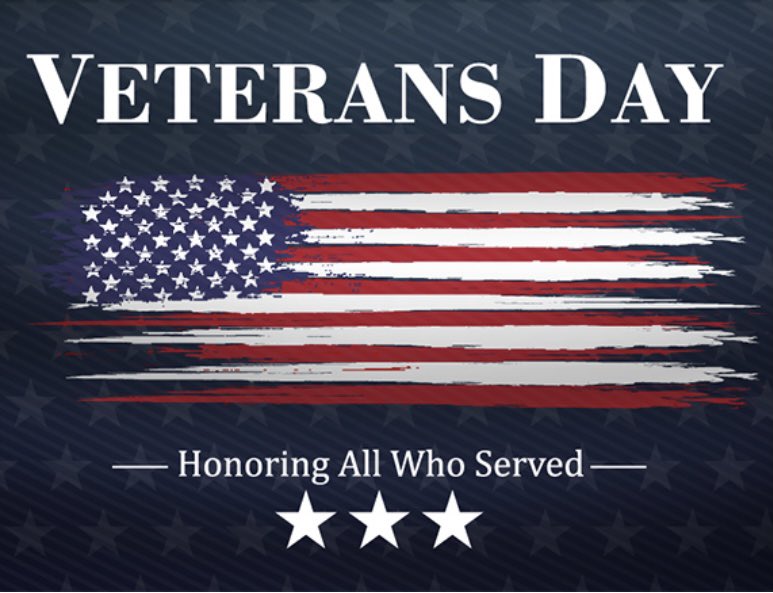 Tbaskerville4's tweet photo. On #VeteransDay, we come together thankful for the heroes who have answered our nation’s call to serve. Today, every day, let us honor their sacrifice. Their task was not easy. Lives were lost, but many futures were gained. Thank you for your service! https://t.co/yh7cfz07P0