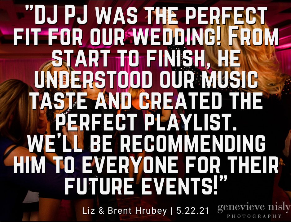 Your #wedding DJ should know your #music taste and our CMG Talent always does! Visit our website to check out more awesome #reviews and book your wedding #entertainment 💥