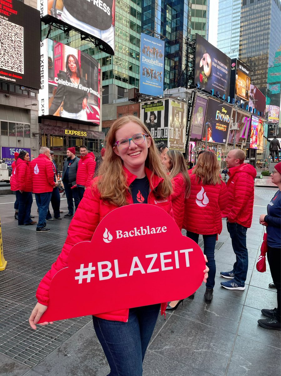 atheatrephile's tweet photo. We did it!
It’s been an intense few weeks preparing for this moment, but I wouldn’t trade this feeling for the world 🔥 So happy to be part of the @backblaze team!
#BackblazeIPO #BlazeOn https://t.co/KCYEecNnli