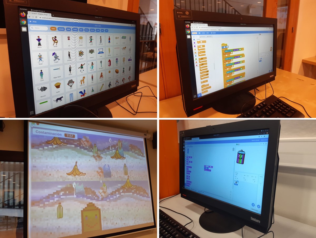 santfeliuinnova's tweet photo. Comencen a les escoles de Sant Feliu els primers tallers del Programa Municipal d'Activitats Educatives  de l'àrea de Steam, #tecnologia i innovació educativa amb l'activitat Scratch for #reciclying. ♻️

Llegeix la notícia sencera a continuació. 👇🏼
https://t.co/yuA8uiR0zp https://t.co/hPpROLdlrv