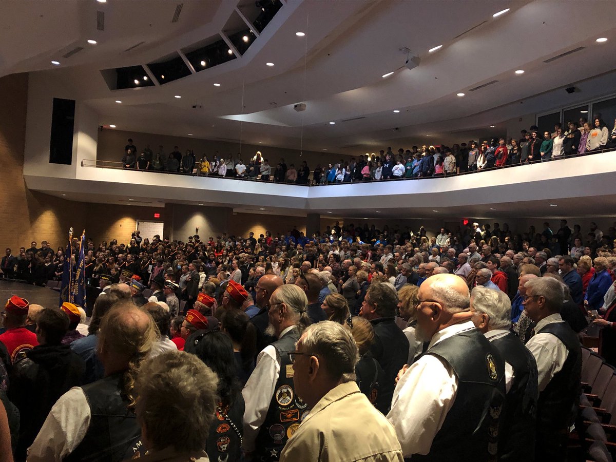 Thank you Veterans!  Great turn out for the program today at BHS.