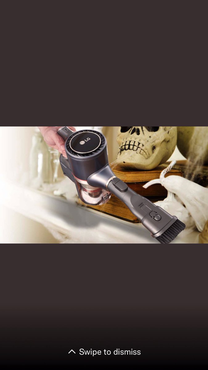 lgmnuttall's tweet photo. The fake cobwebs stay, the real ones don’t. Spot vac before the ghosts, ghouls, and guests show with #LGCordZero. #HostwithLG #LGVacWeek @LGUS #LGUS #LGFam @LGStephenPotoc1 @LGVerlinMoore https://t.co/B1XDAFJzat