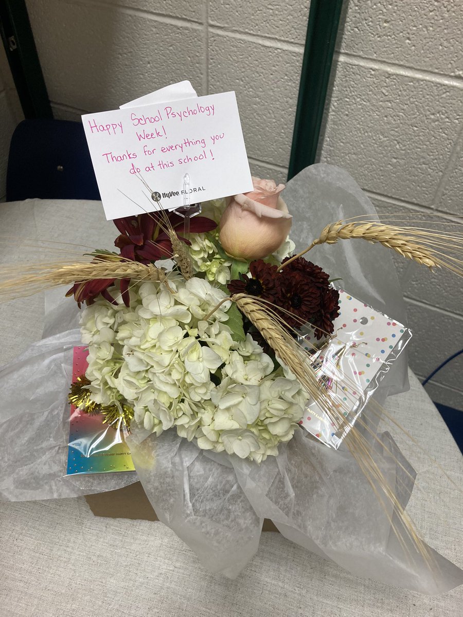 NicoleCappsNKC's tweet photo. I’ve felt so much love for School Psychology Week! The gifts, notes (@Miss_BowmanNW’s class), and kind words mean so much. I’m so grateful to work at @GracemorNKC in @NKCSchools! I also love being a member of @MOSchoolPsych and @nasponline to stay connected to other colleagues❤️ https://t.co/hXeIlBrGiN