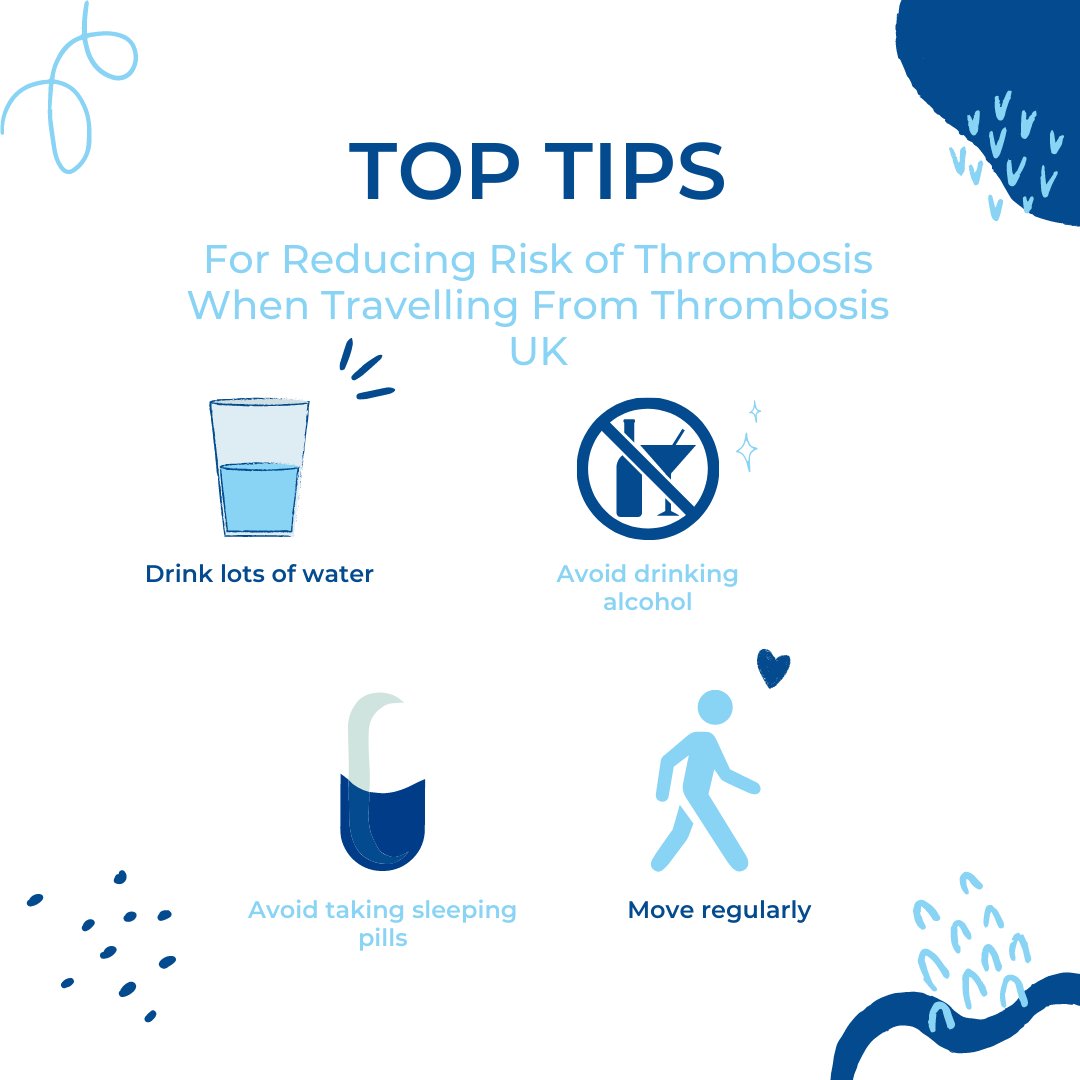 SimplyHireLtd's tweet photo. Drinking water, carrying out leg exercises and taking short walks where possible are some #toptips when travelling to decrease your risk of #Thrombosis from @ThrombosisUK https://t.co/ODbNYWYzG3
