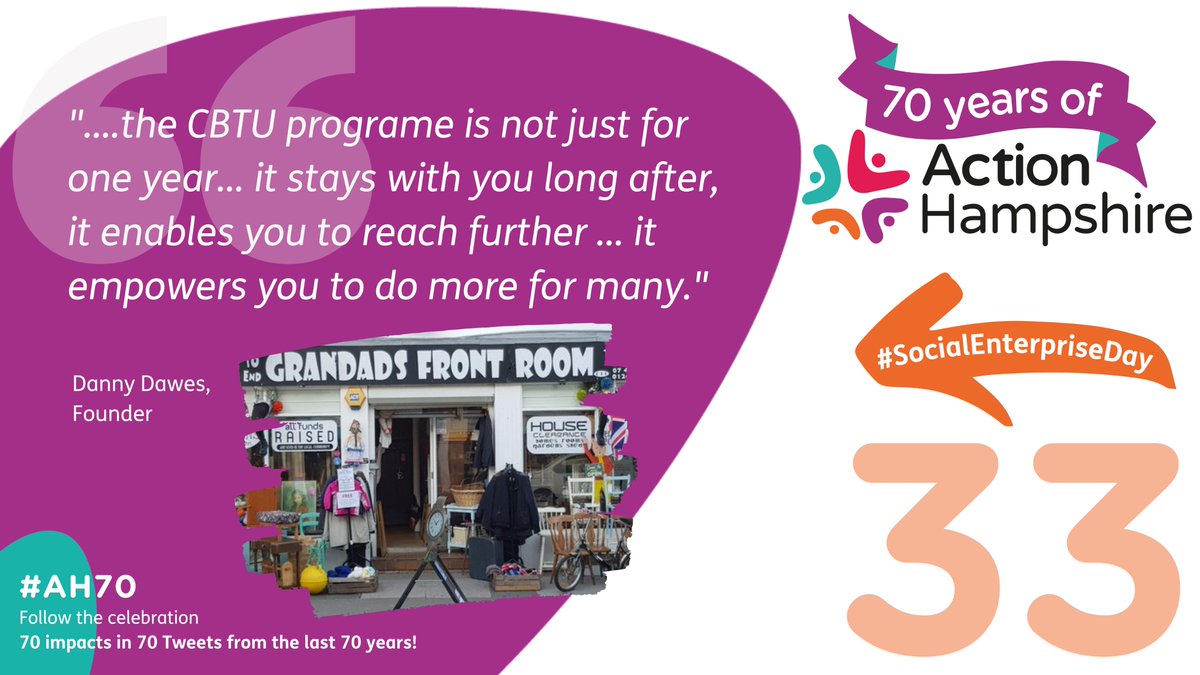ActionHants's tweet photo. #AH70
2018-20, we supported 35 community businesses through the @peoplesbiz community business trade up prog.
👏Est.9k community businesses in UK
👏69% work in the 30% most deprived areas
👏85% aim to reduce social isolation
👏82% promote community cohesion
#SocialEnterpriseDay https://t.co/nZPgE9tGjO