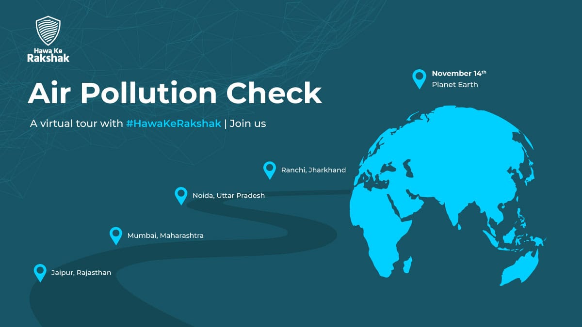IplusTalks's tweet photo. 📣#HawaKeRakshak ⏰ time for an air pollution check‼️

What the #AQI in your city?

We’re kick starting a virtual tour with our young climate champions across 🇮🇳 Join the discussion ⚡ Share your #PollutionStories ⚡

Rakshak, warriors, let’s act now⚡
@LetMeBreathe_In @pluc_tv https://t.co/GdcB9aL8oz