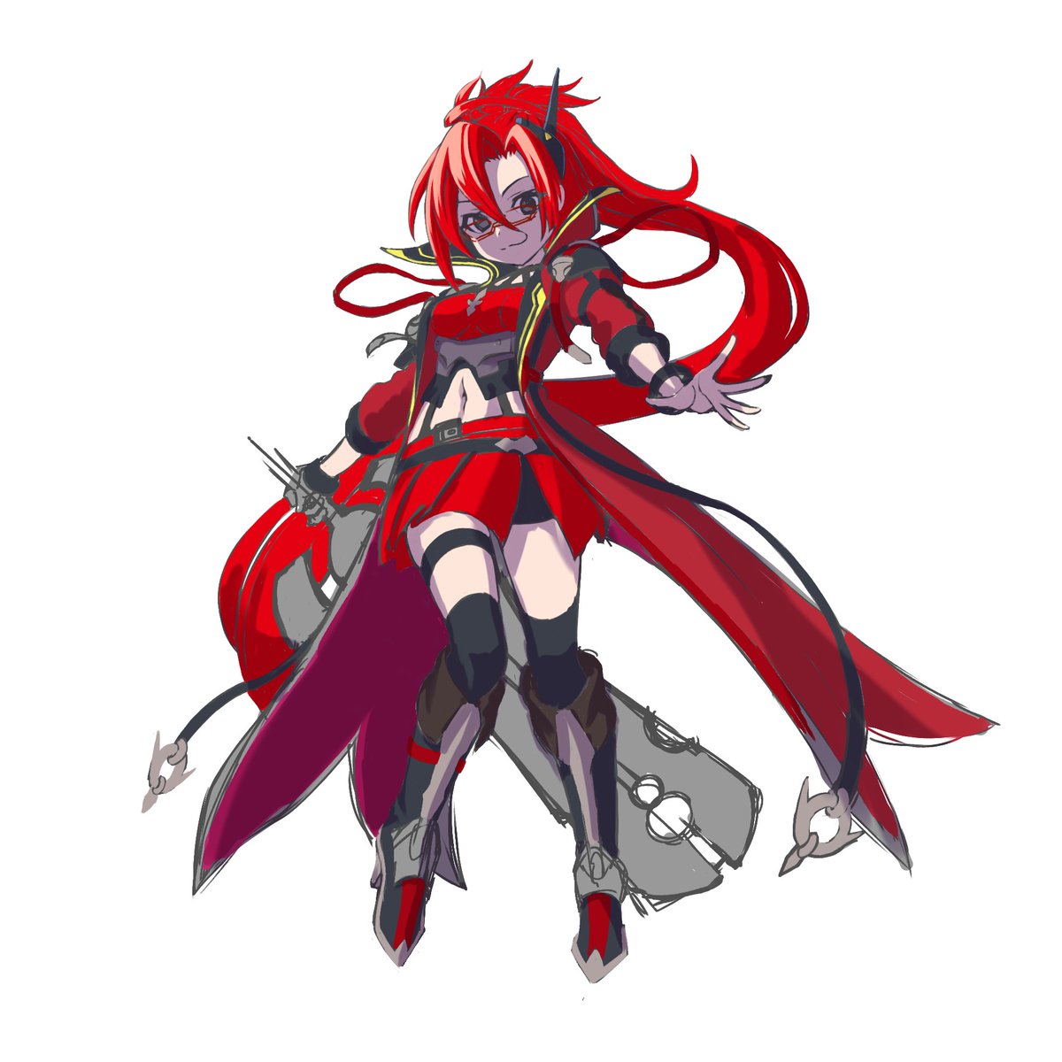 次のキャラの構図が思い浮かばなくて 早すぎるけどクリスマス用のラフ作成しました キナナキのイラスト