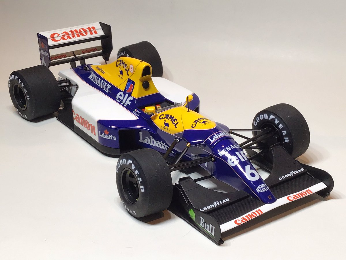 #Under1999sF1コンペ完成
フジミ1/20ウィリアムズFW14B完成😆
一応'92年日本GP優勝のR.パトレーゼ仕様です。
'90年代のF1で一番好きなマシンですが何故か今まで作る機会がなく、ようやく念願叶いました。