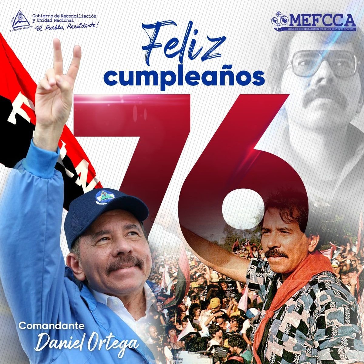 Somos2V's tweet photo. Todos a felicitar al Jefe 💪🏻
#DanielYElPuebloPresidentes 
#DanielSiempreAlFrente https://t.co/UIzuM2yJ1Q