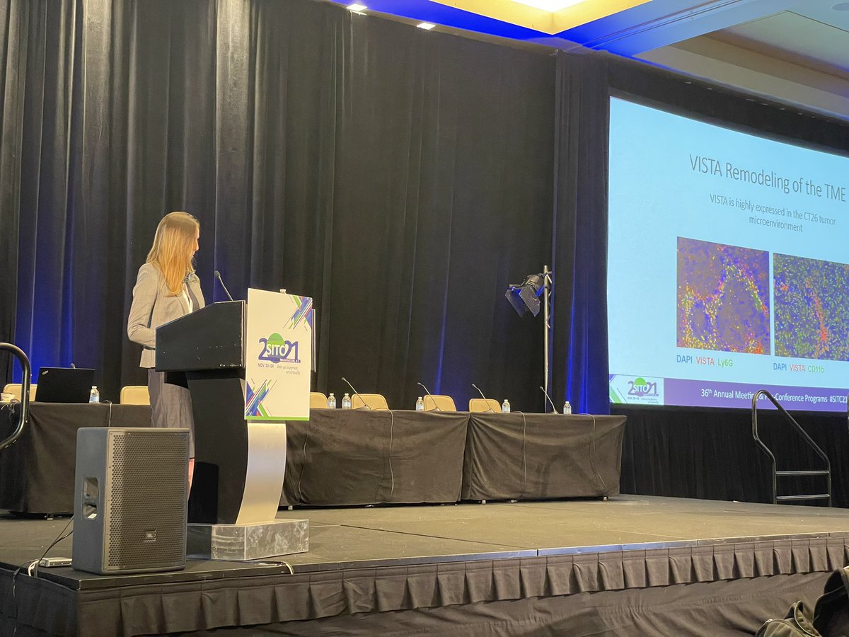 At the Immune Resistance Symposium J Louise Lines discusses The role of VISTA in resistance <a href="/sitcancer/">Society for Immunotherapy of Cancer</a> very informative! #SITC21 #sitc