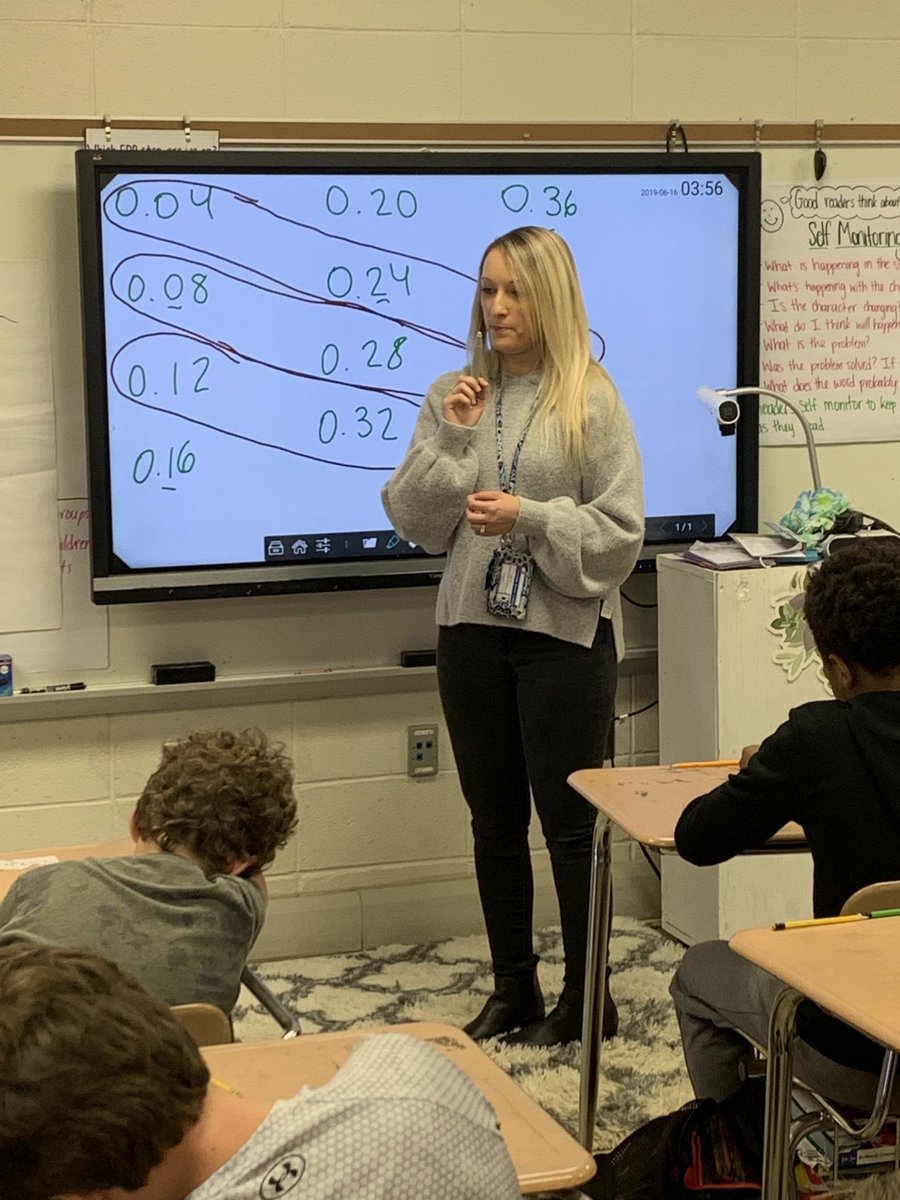 caprice_buttram's tweet photo. ⁦@emilymw2019⁩ doing a choral count with four hundredths! Lots of patterns in numbers being found. 🤗⁦@TCBOE⁩ ⁦@BBCMES⁩ ⁦@AMSTI_UM⁩ https://t.co/2QXkBxSaRb