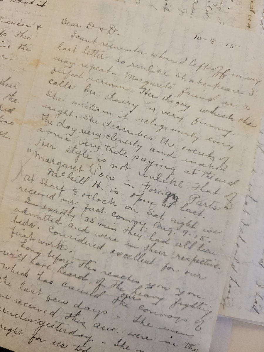 OslerLibrary's tweet photo. "The McGill H[ospital] is open at last." 10 Aug 1915. 

#OslerLibraryArchives P183 Harriet Drake Fonds.

#LestWeForget
#RemembranceDay #McGill https://t.co/ifmBLoP57A