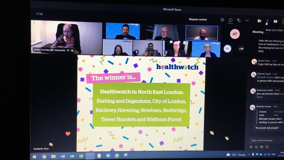 raluca_hippie's tweet photo. Just won a @HealthwatchE award for the work we've been doing at @HWTowerhamlets w. partners from @HWNewham @HWRedbridge @HWHavering @HWHackney understanding access to services across Borough lines #Healthwatch2021 #HealthwatchWeek https://t.co/Bt4fvsSmKr