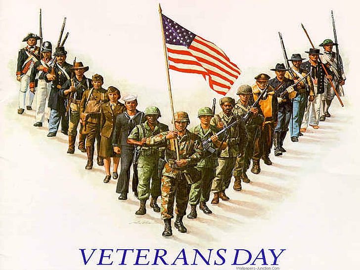 From the fields of Gettysburg to the jungles of Vietnam. The shores of Normandy to the mountains of Afghanistan. Today, and everyday, we salute all the men and women who have served. Thank you for all you have sacrificed for this great nation. #happy #veteransday #Heroes