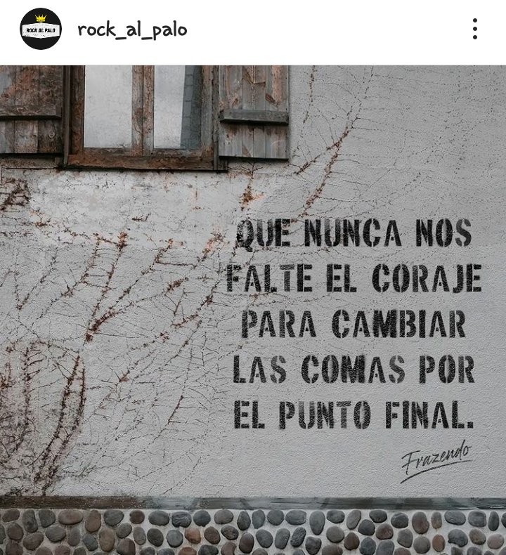 Pblo10's tweet photo. Qué nunca nos falte el coraje para cambiar las comas por el punto final. #fraseando https://t.co/JjFsurrxKu