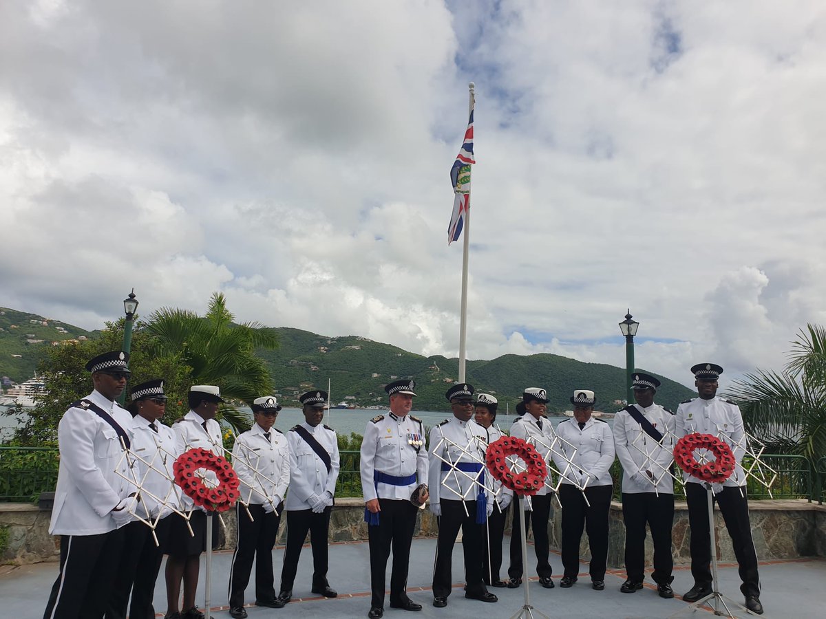 Remembrance Day Service at Government House this morning.   Guard of Honour performed by the RVIPF. Great to see the Islands Veterans in attendance also. We Will Not Forget. ⁦<a href="/bvigovoff/">Governors Office BVI</a>⁩
