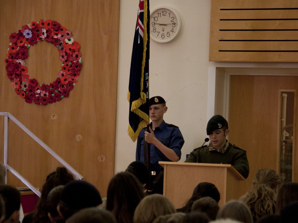 StHildsSchool's tweet photo. Today St Hild's Staff and Pupils took part in a Service of Remembrance to commemorate those that gave their lives for our freedom.  We Will Remember Them. https://t.co/QYNDxumcbC