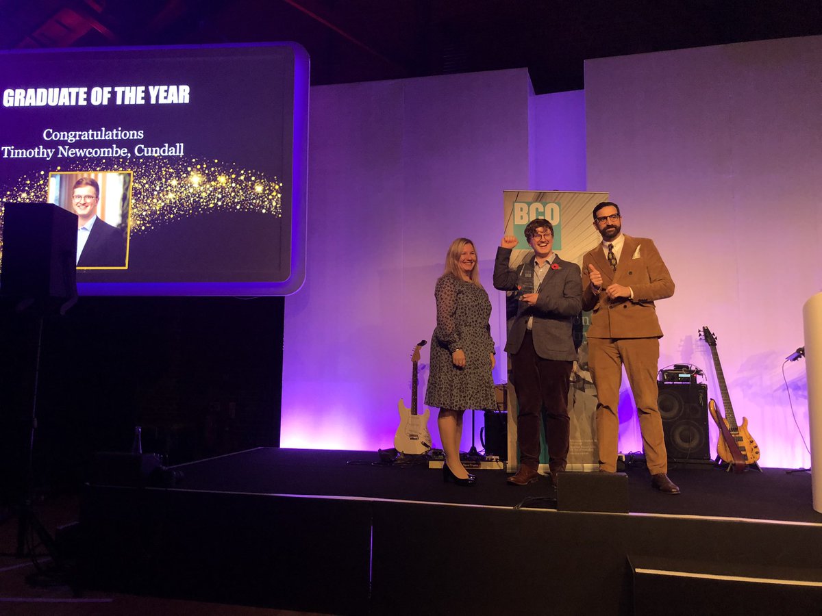 Cundall_Global's tweet image. Congratulations to @TimothyNewcom10 who was awarded BCO Graduate of the Year last night at #BCONextGenAwards 

He's already achieved some exciting things in his career at Cundall and we're sure there's more to come. 

Very well deserved 🏆 @BCO_NextGen