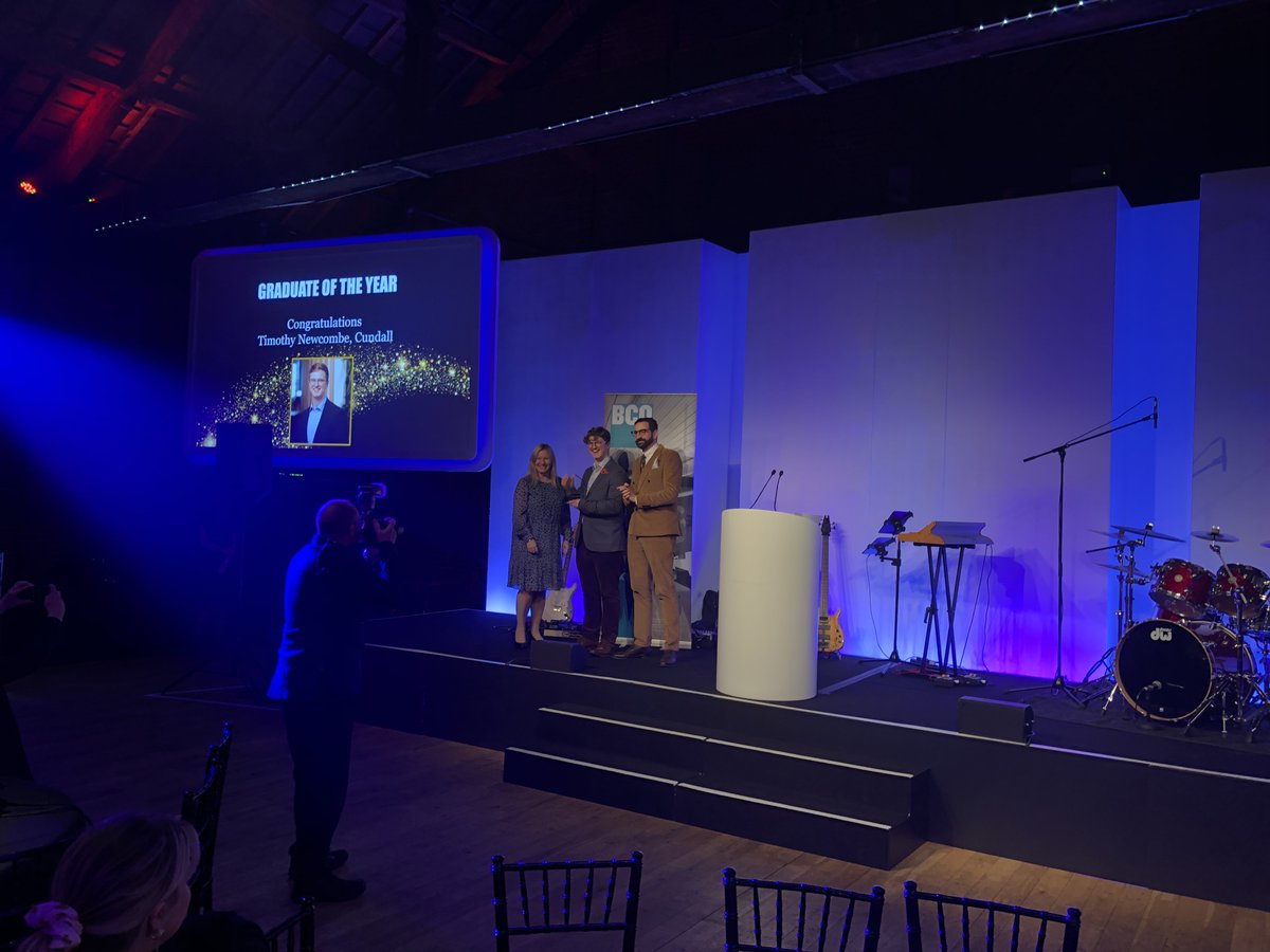 Cundall_Global's tweet image. Congratulations to @TimothyNewcom10 who was awarded BCO Graduate of the Year last night at #BCONextGenAwards 

He's already achieved some exciting things in his career at Cundall and we're sure there's more to come. 

Very well deserved 🏆 @BCO_NextGen