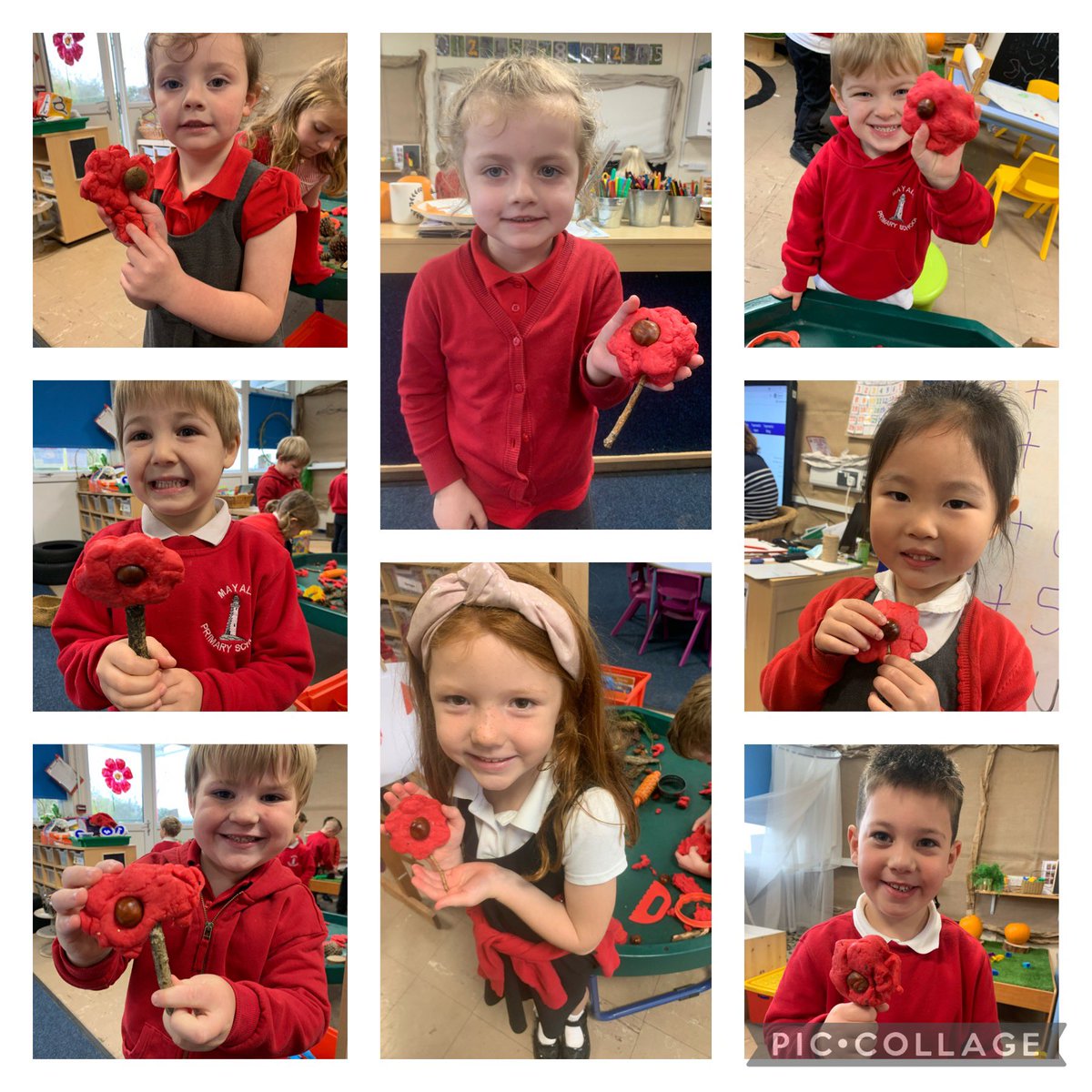 MayalsSchool's tweet photo. Reception have been busy today making poppies for Remembrance Day.

Prysur iawn yn a Derbyn heddlw yn creu pethau am Dydd y Cofio, da iawn pawb. #RemembranceDay2021 #MayCommunity #MayHum #MayExpArts https://t.co/1OYnJrM0ux