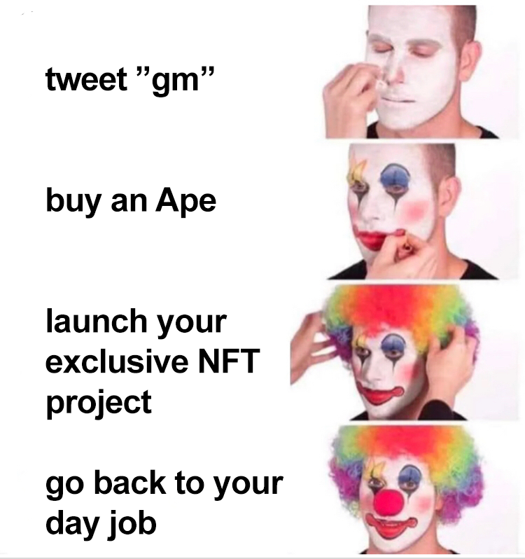 JiroNFT's tweet photo. Celebrity NFT roadmap 101. https://t.co/VXhLwUAzcI