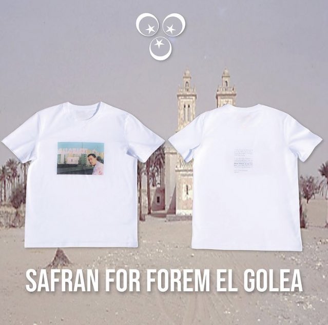 NEOIFRI's tweet photo. SafranStudio is a clothing brand made by an algerian women called Iman 🇩🇿
Her first inspiration was Cheb Hasni and counterfeit of luxury brands in north africa, she call it an "heritage" and love to play with https://t.co/rctQ2vvB40