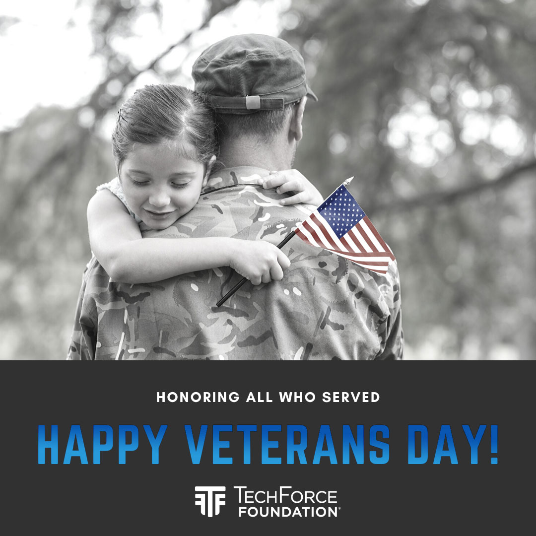 Happy #VeteransDay from everyone at #TechForce! We salute and honor those who have bravely served our country. Thank you 🇺🇸

#WhenTechsRockAmericaRolls #TechnicianCareers #newcollarcareer #VeteranTechsRock #VeteransatWork #VetsasTechs #VeteransDay #militarytransitionjobs