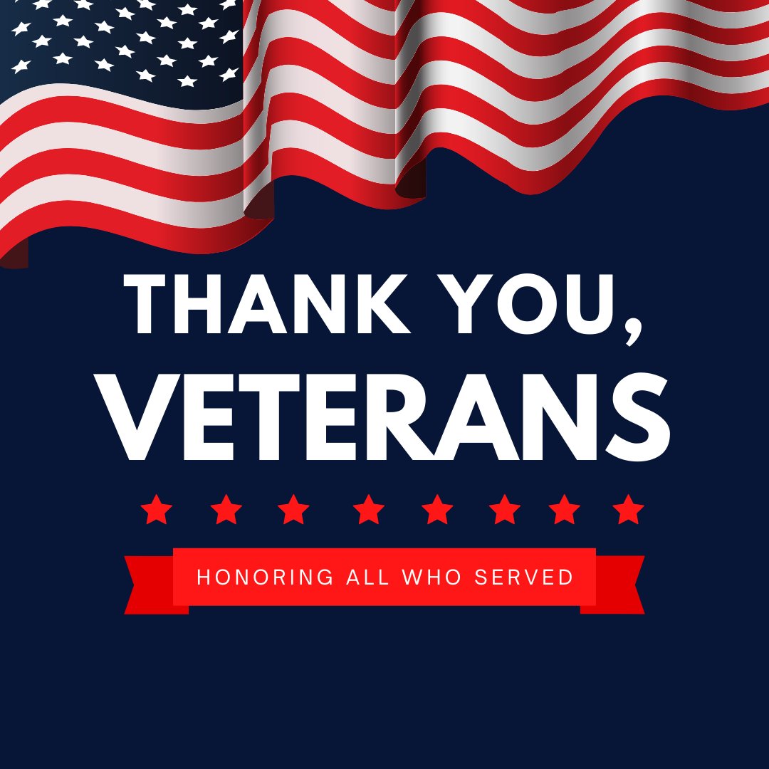 CSDK12MS's tweet photo. Happy Veterans Day from the Cleveland School District! Thank you for your service and sacrifices. #WeSaluteYou https://t.co/TIFxIJY2RZ