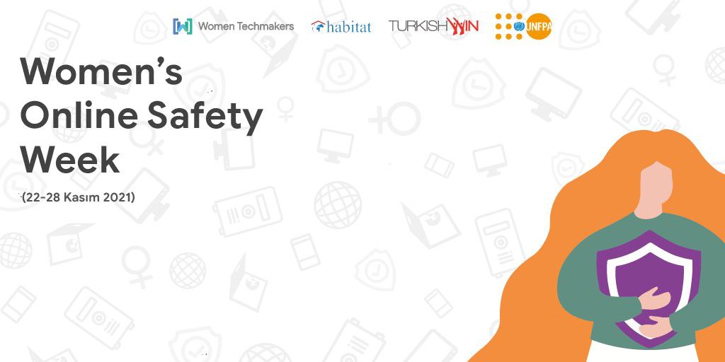 WtmTurkey's tweet photo. Women’s Online Safety Week 2021 başlıyor! 
 
Kadınların erkeklere oranla 27 kat daha fazla siber şiddete maruz kaldığını biliyor muydunuz?
 
❌Sizce de artık buna bir dur deme zamanı gelmedi mi? https://t.co/YFcjiuLlCT