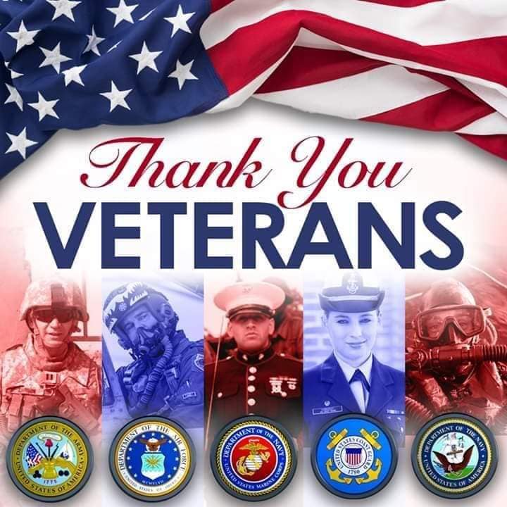 peodoctor's tweet photo. Regardless of when or where you served, THANK YOU to all of our veterans. We appreciate your sacrifices and contributions. 🇺🇸❤️️🎖 https://t.co/bEAjLCEerf